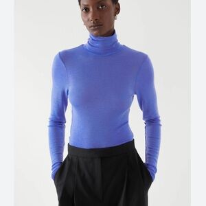 COS merino wool high neck top